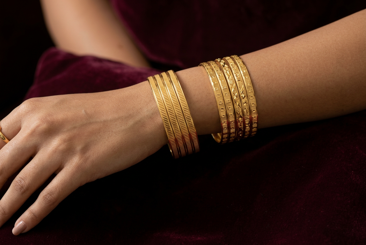 Unique Gold bangles